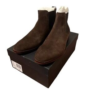 The Men's Store at Bloomingdale's Chelsea Boots US 11.5 Brown Suede‎ Pull-On